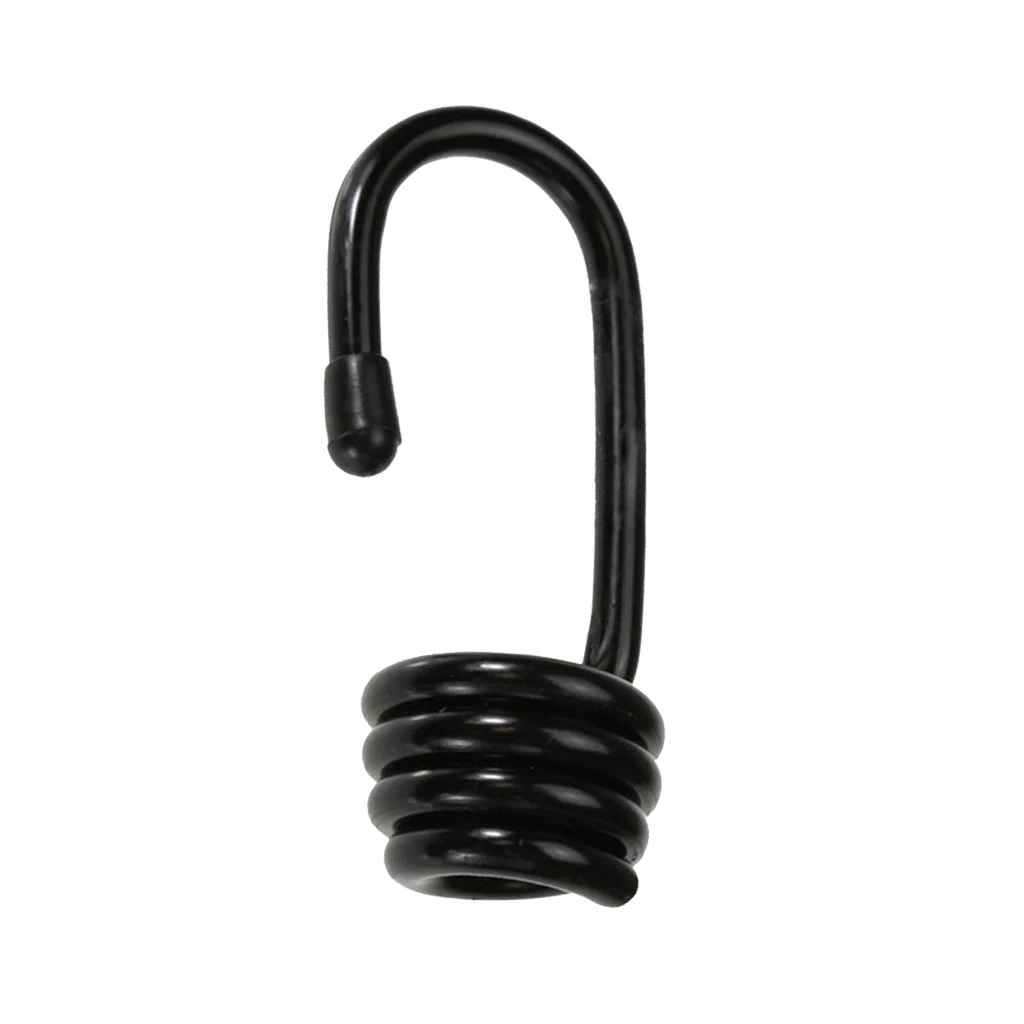 Spiral Hook, Steel Hook Coated With Plastic, Expander Rope Rubber Cord Tensioner Spiral Hook, Steel Hook Coated With Plastic, Expander Rope Rubber Cord Tensioner