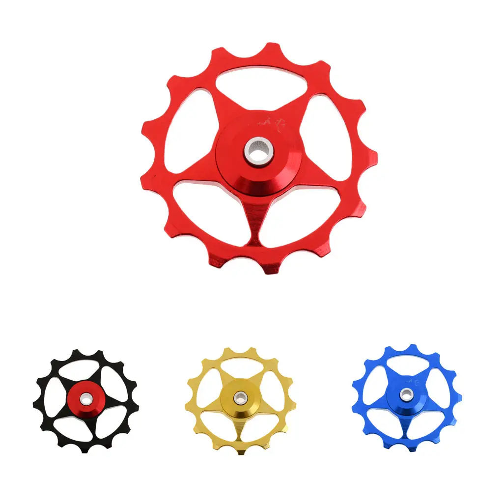 13T Aluminum Alloy MTB Bearing Jockey Wheel Pulley Road Bike Bicycle Cycling Rear Derailleur Roller Idler Guide Roller 13T Aluminum Alloy MTB Bearing Jockey Wheel Pulley Road Bike Bicycle Cycling Rear Derailleur Roller Idler Guide Roller