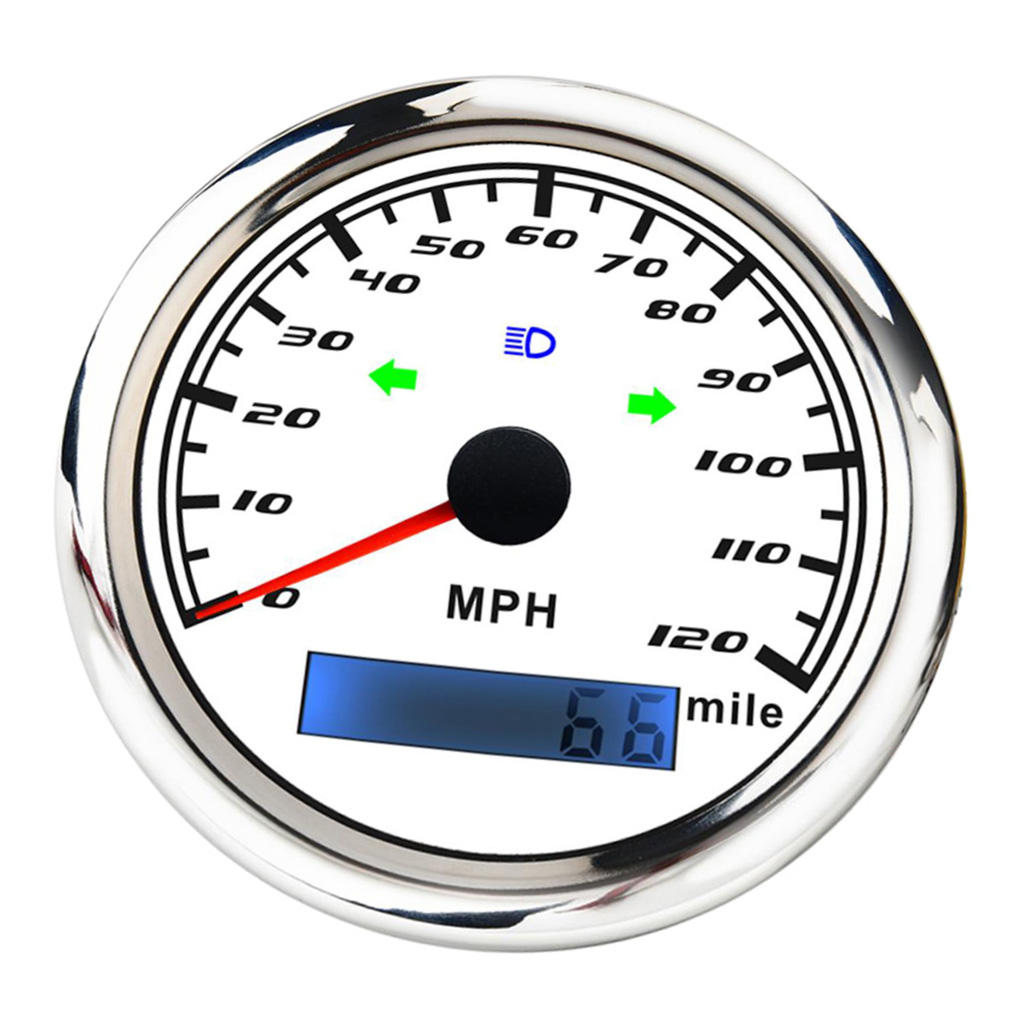 GPS Wireless Digital Speedometer LCD Display 120Km/h for WaterCraft Boat
