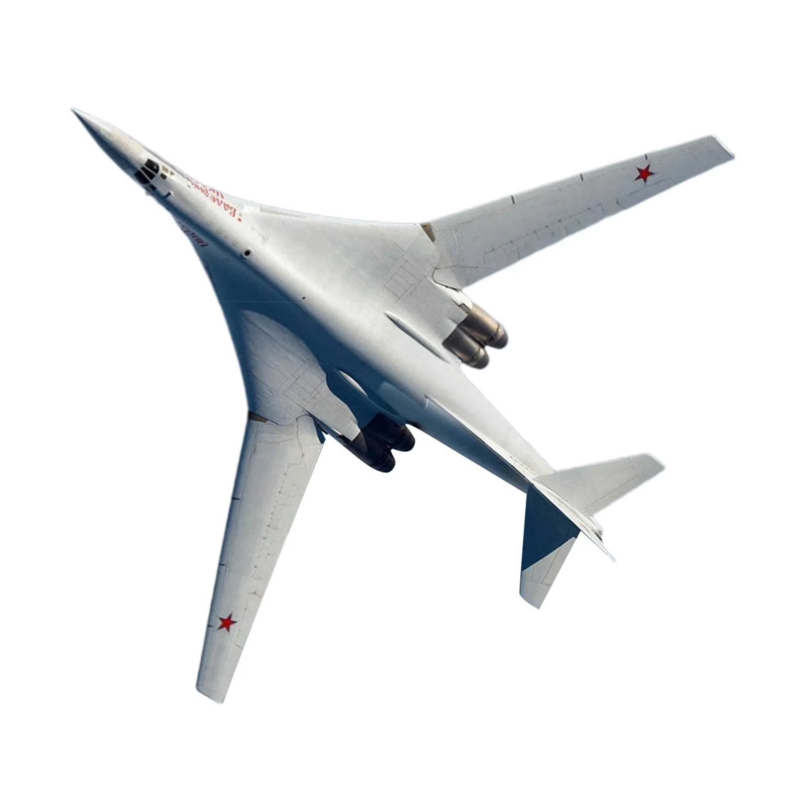 Russia AIR FORCE Tupolev Tu-160 Blackjack Bomber Weathered Version 1/100 Diecast Model