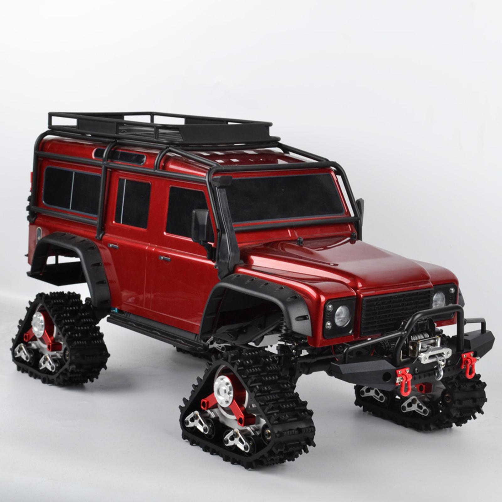 4 Pieces Metal Snow Track Tire for TRX4 Defender Bronco Ford RC Trucks Crawler DIY Modified