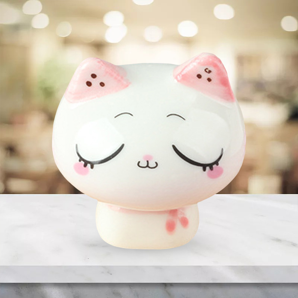 Cute Ornament Cat Pose Figurine Sculpture Statue Home Office Living Room Bedroom Desktop Bookshelf TV Stand Decoration Craft