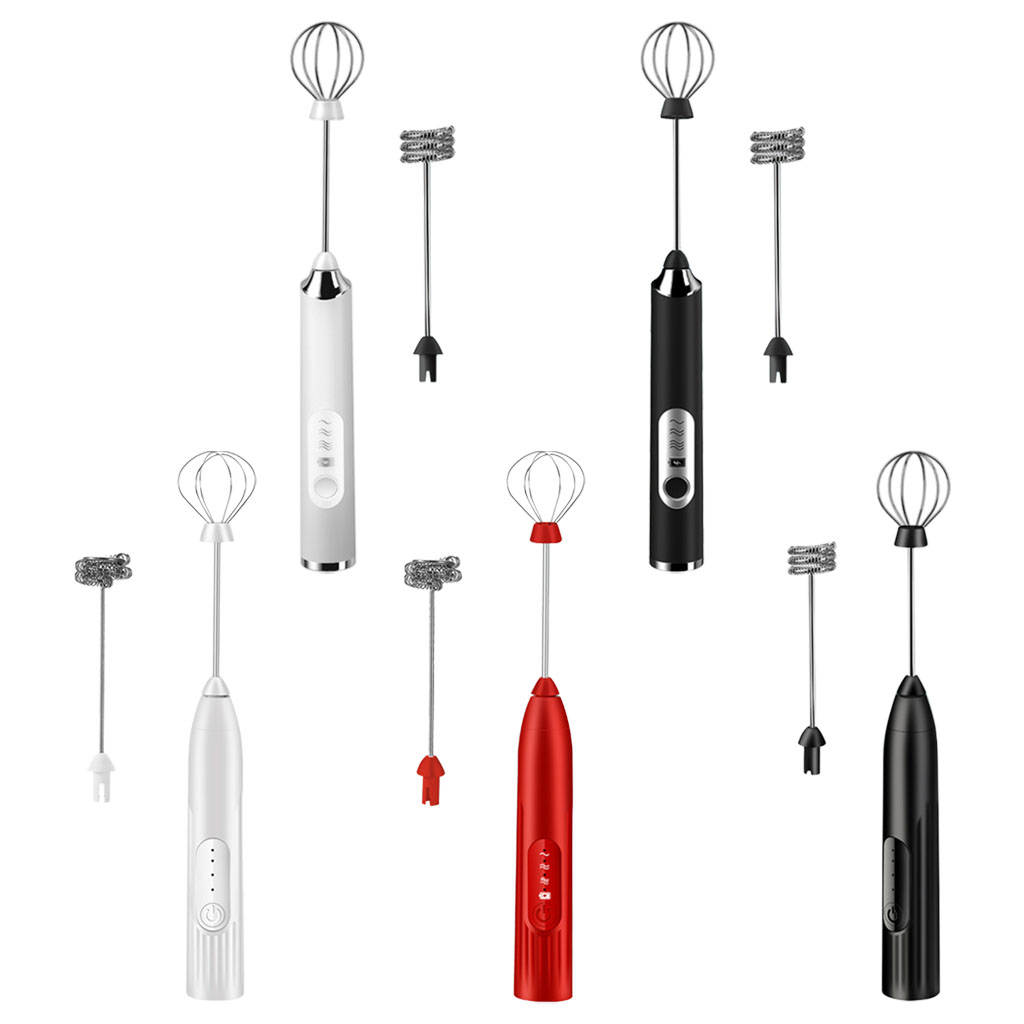 Handheld Milk Frother Wireless Foam Maker Eggs Beater Mixer Electric for Egg Hot Chocolate Latte Frappe Cappuccino