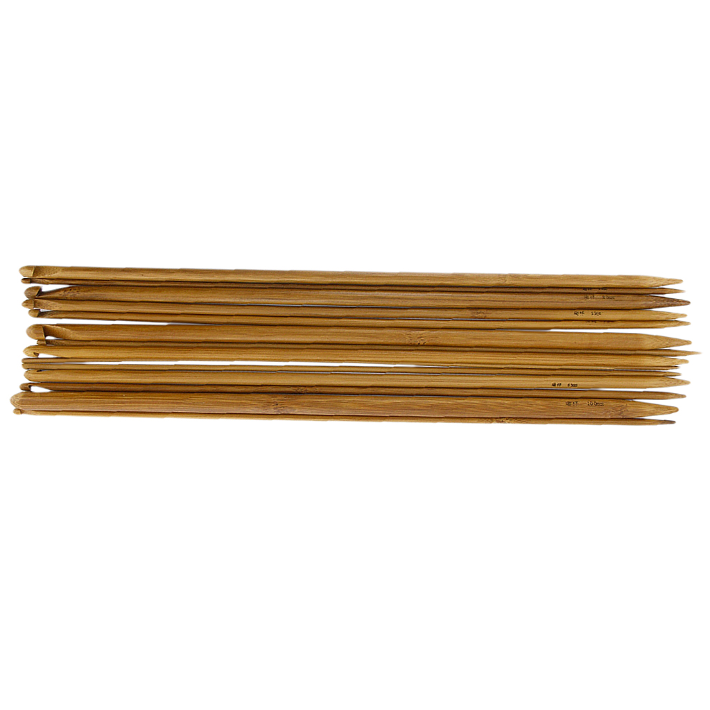 14x Creative Crafts Carbonized Bamboo Afghan Tunisian Crochet Hooks Needles