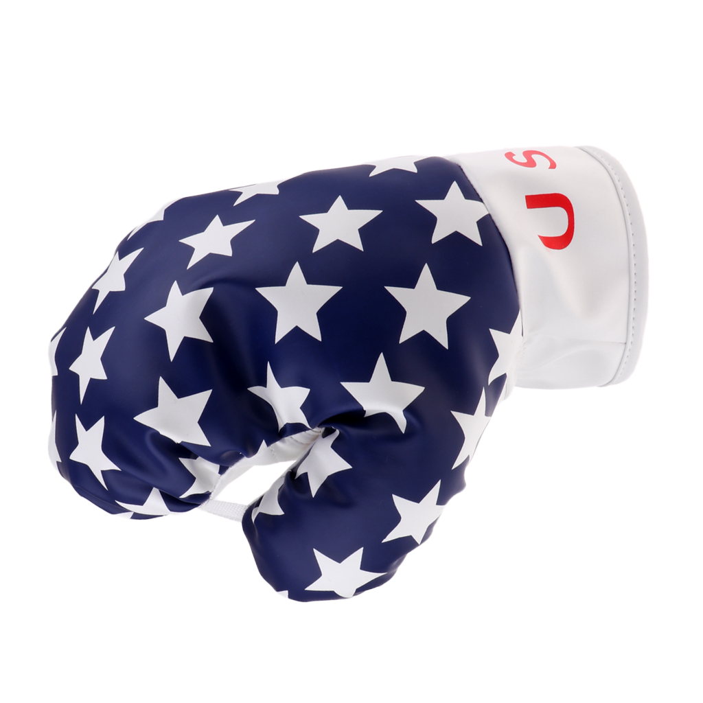 Boxing Glove Club Covers PU Leather USA Golf Head Cover Headcover Protector Bag Guard  for No.1 Wood Driver