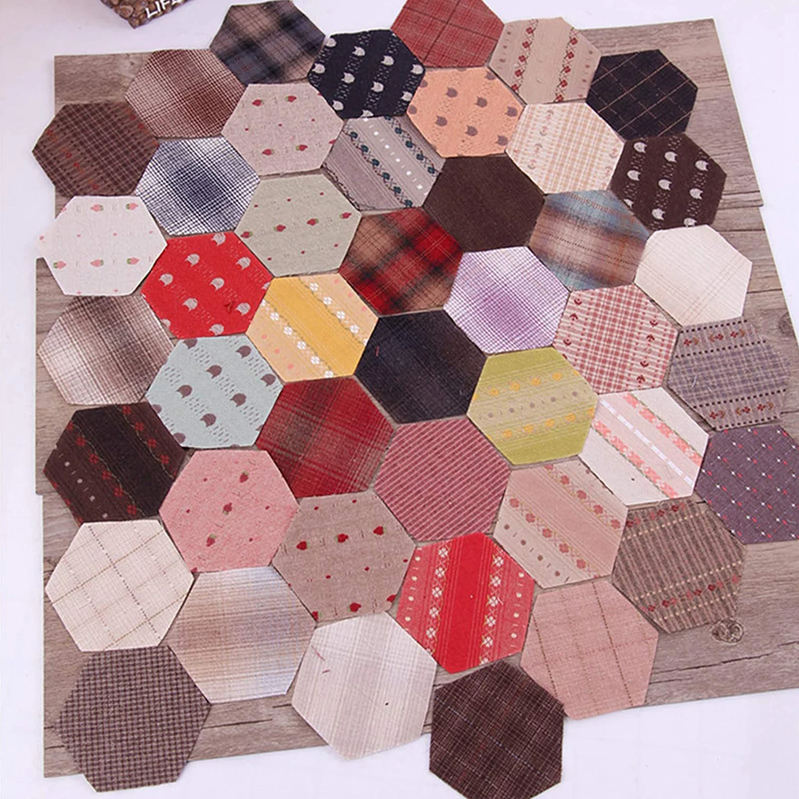 Modelos hexagonais para Patchwork, Papel Quilting, Costura Craft, DIY, 6 tamanhos