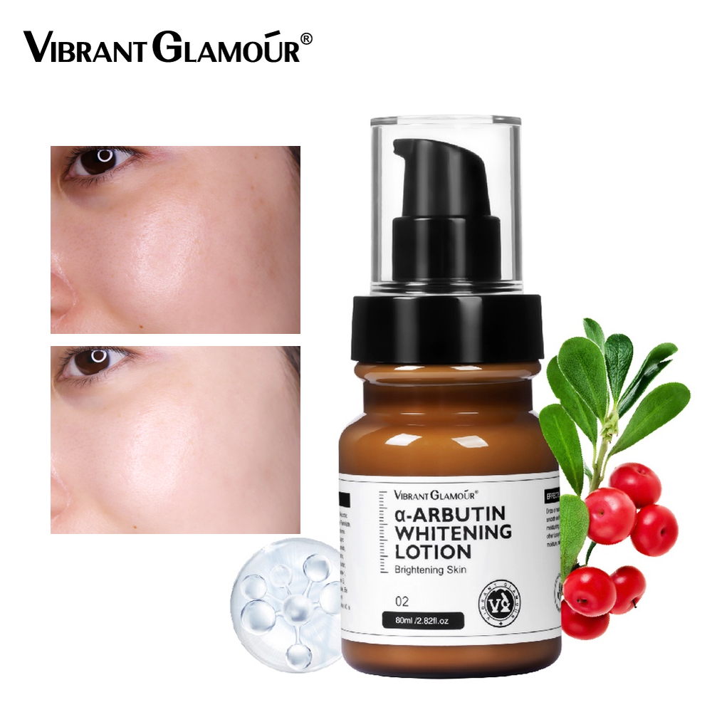 Best of VIBRANT GLAMOUR Arbutin Whitening Lotion Brighting Moisturizing Essence Reduce Dullness Spot And Acne Marks Facial Skin Care80ml Reviews & Tips