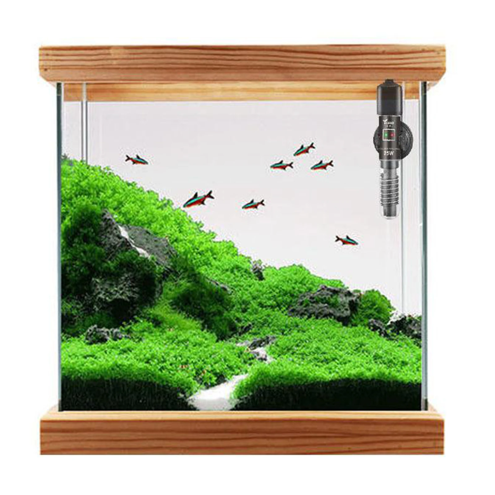 Small Aquarium Fishtank Water Heater Fully Submersible US Plug,Convenient and Safe