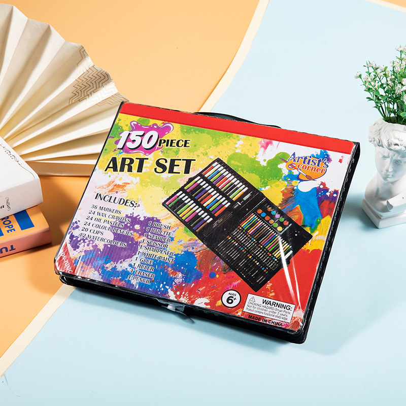 Colouring Kit Art &Amp; Craft Kids Painting Drawing Tool Set 150 Pcs