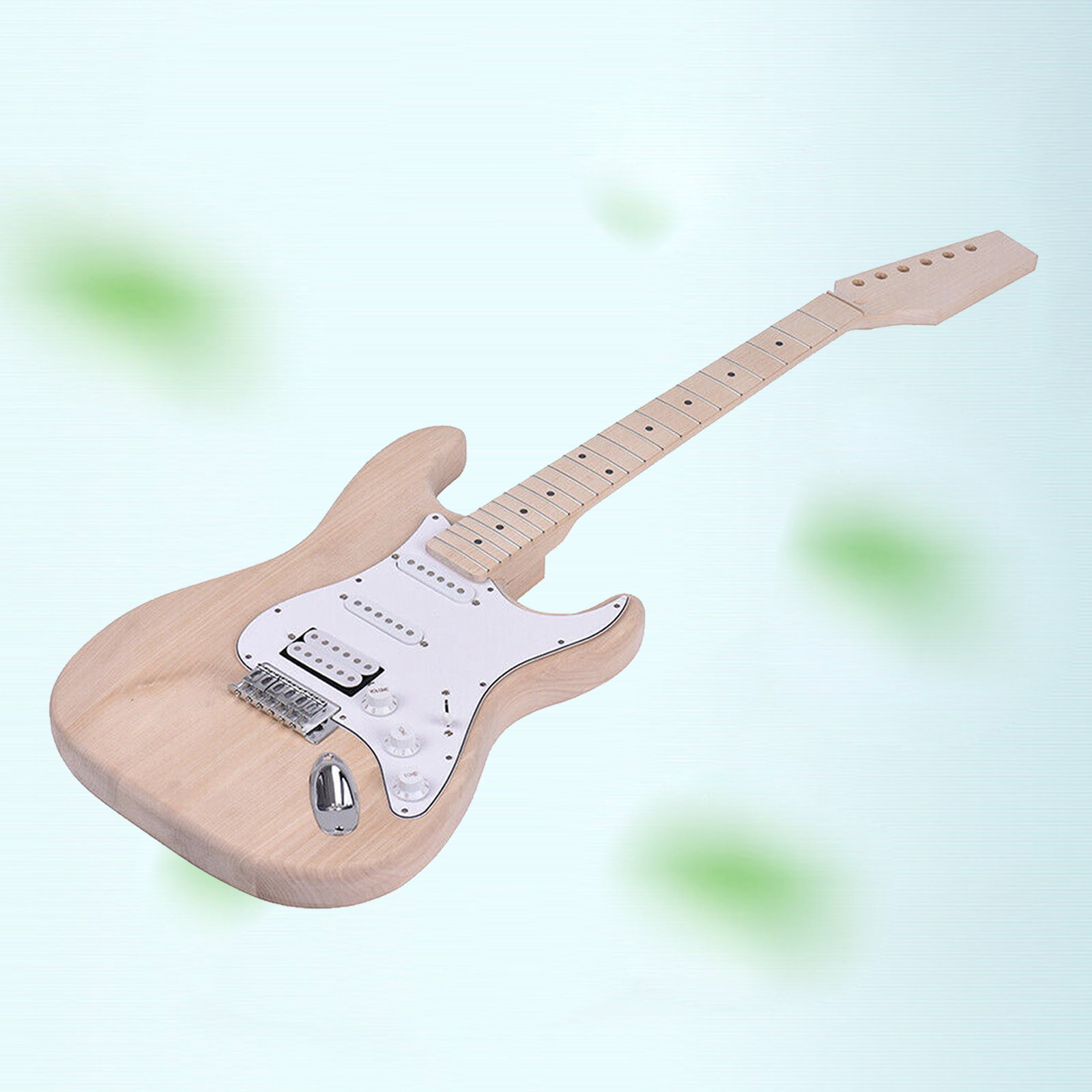 Unfinished Electric Guitar Kit Electric Guitar Body Accessory DIY Electric Guitar Accessories 40x39cm for Beginner Guitar Lover