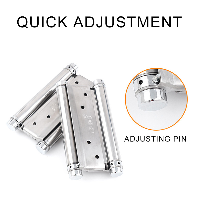 Description Picture 6 of itemStainless Steel Double Spring Hinge Cowboy Door Hinge Automatic Door Closing Bar Bi-directional Opening Hinge Fence Gate
