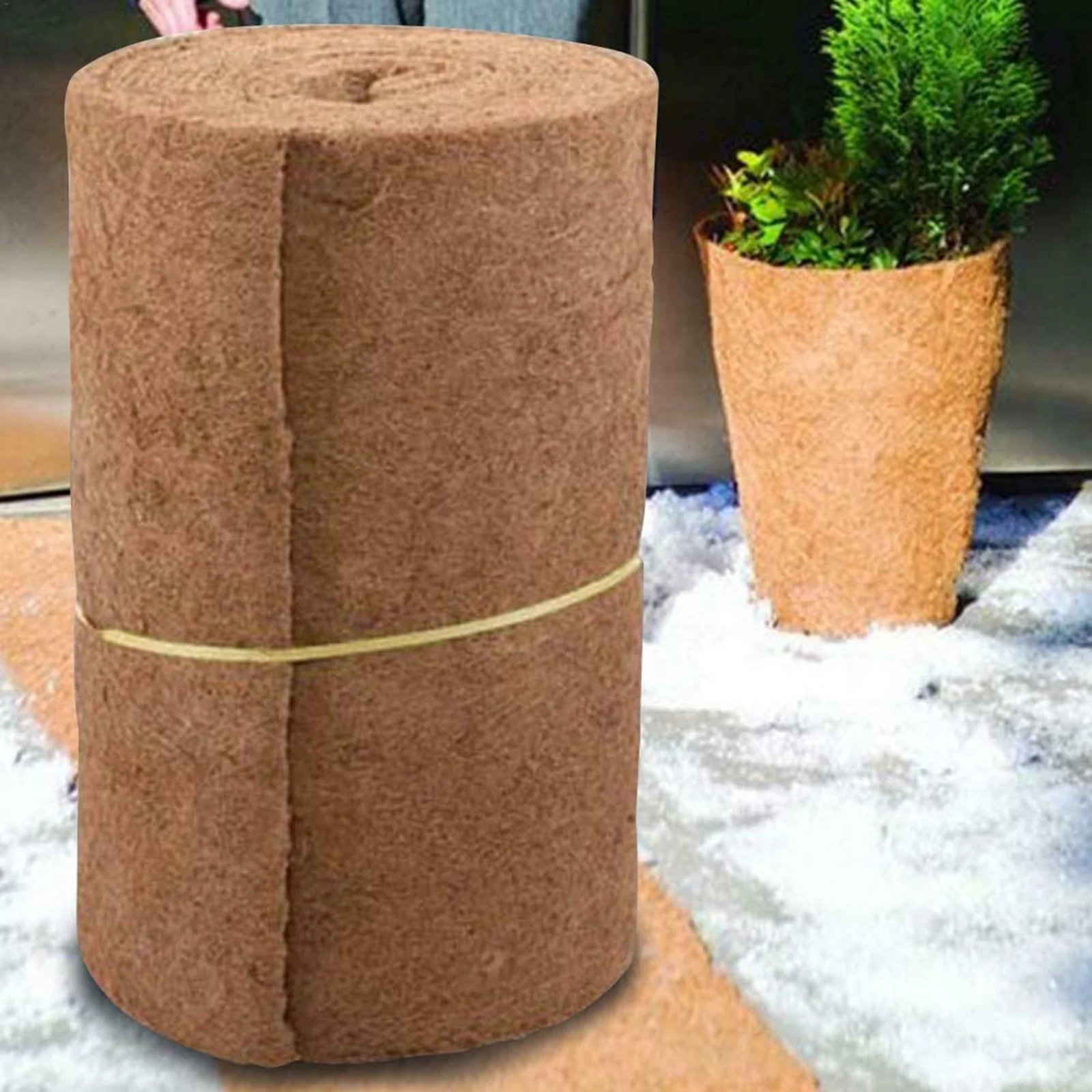 Coco Liner Coconut Flower Pot Liners Growing Mat Hanging Baskets for Home