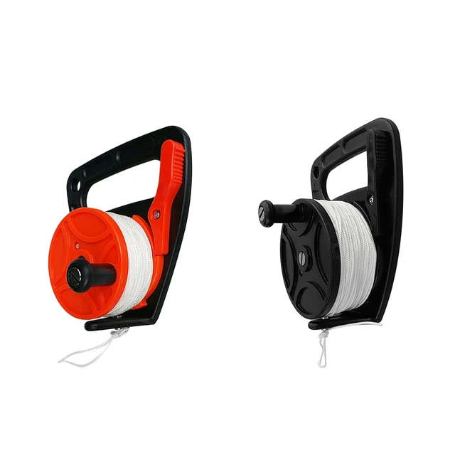 1 Pcs Multi Purpose Scuba Diving Wreck SMB Dive Reel with Handle and 150ft  Line with 46m/150ft strong white line