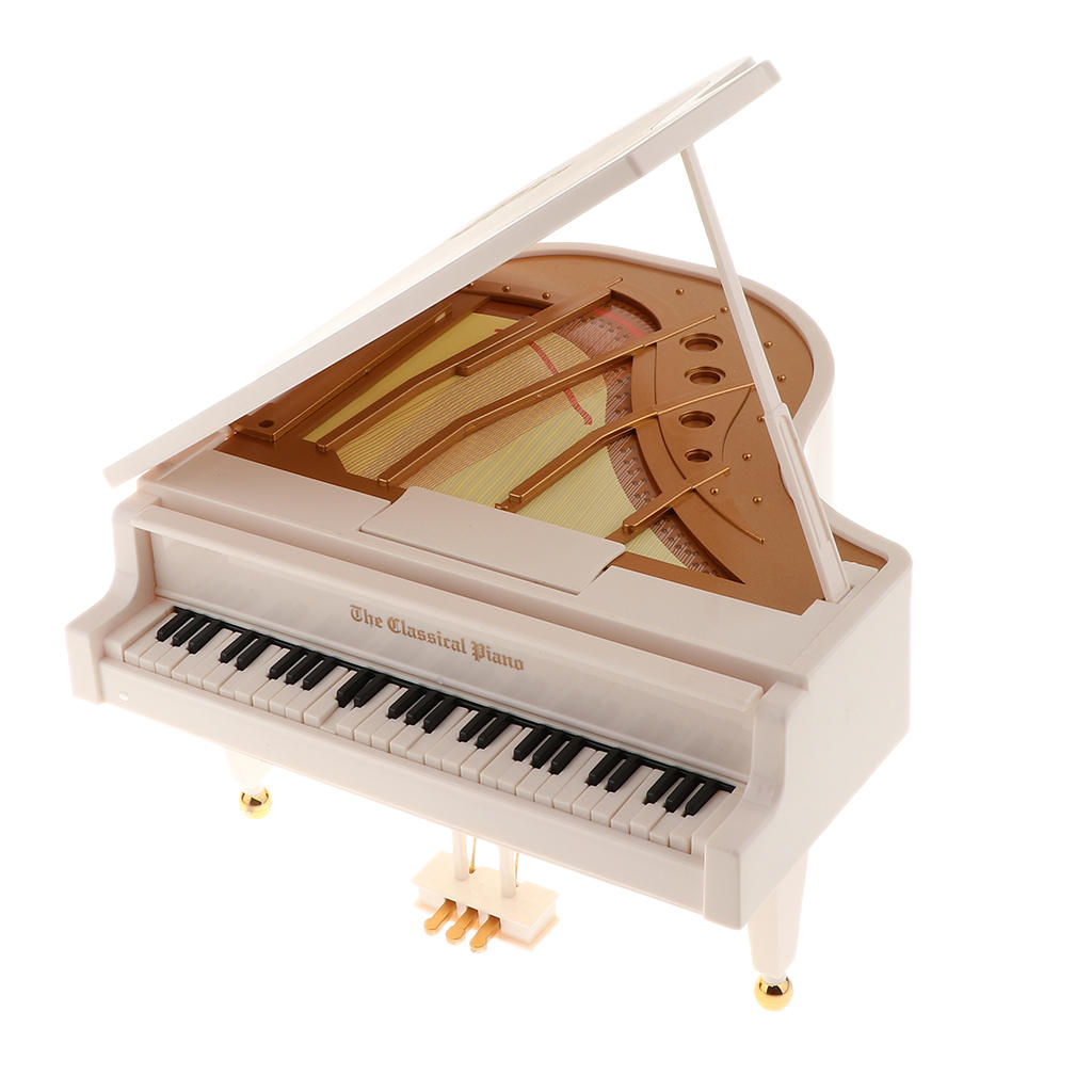 Stylish Piano & Ballet Girl Model Music Box , Resin Auto Play Music Box- Built -in 6 pieces Classic Music