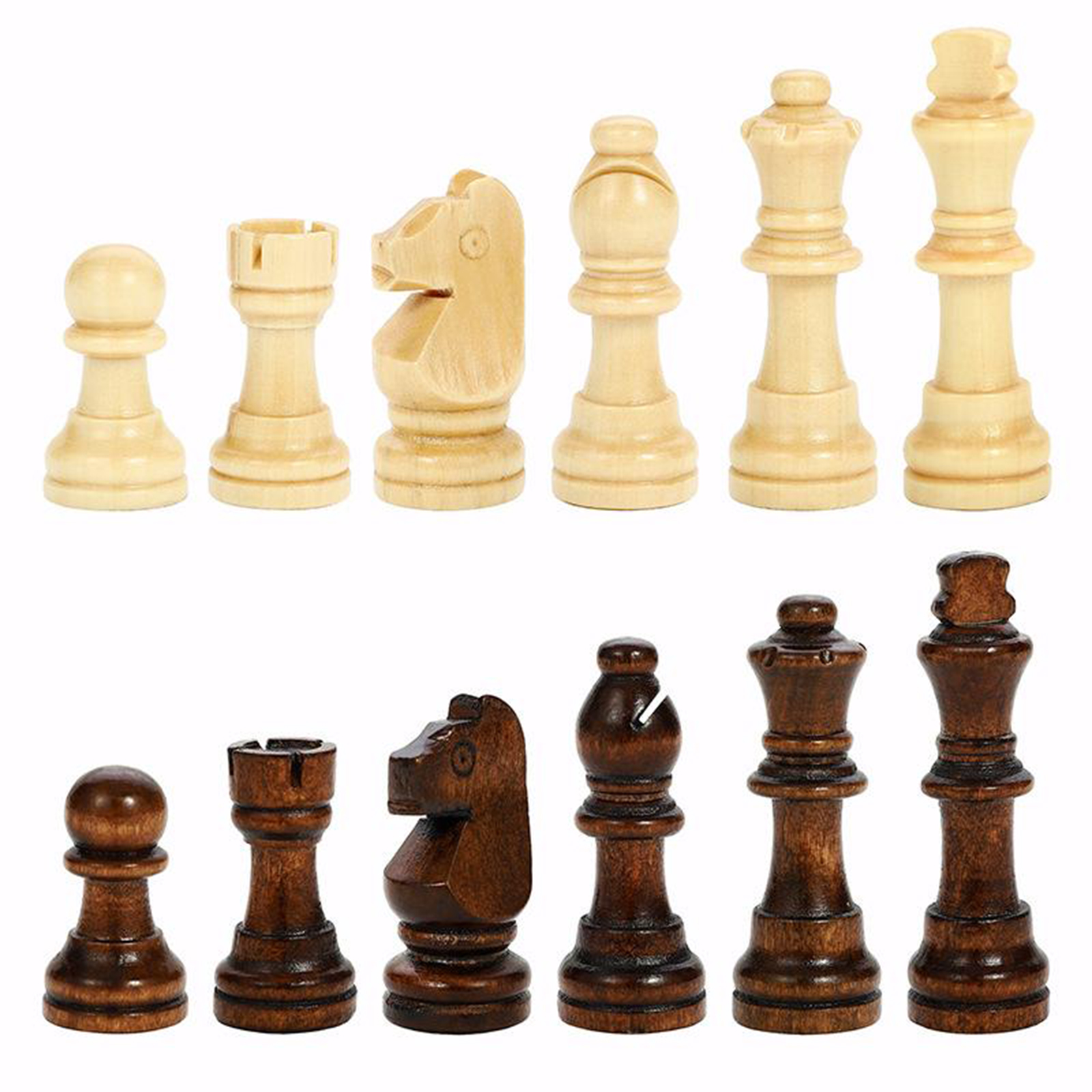 Folding  Chess Board Set Extra 2 Queens Portable Family Game Toys