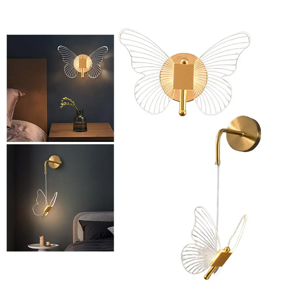 LED Butterfly Wall Lamp Indoor Lighting Lighting Fixtures Night Lights for Home Hallway Decor