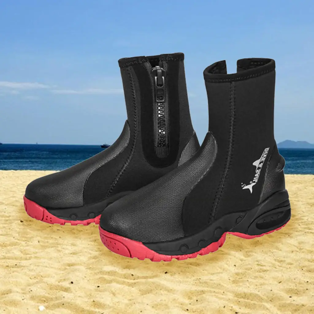 Details about   5mm Unisex Neoprene Diving Shoe Keep Warm Anti‑Slip Swimming Snorkeling Boot 