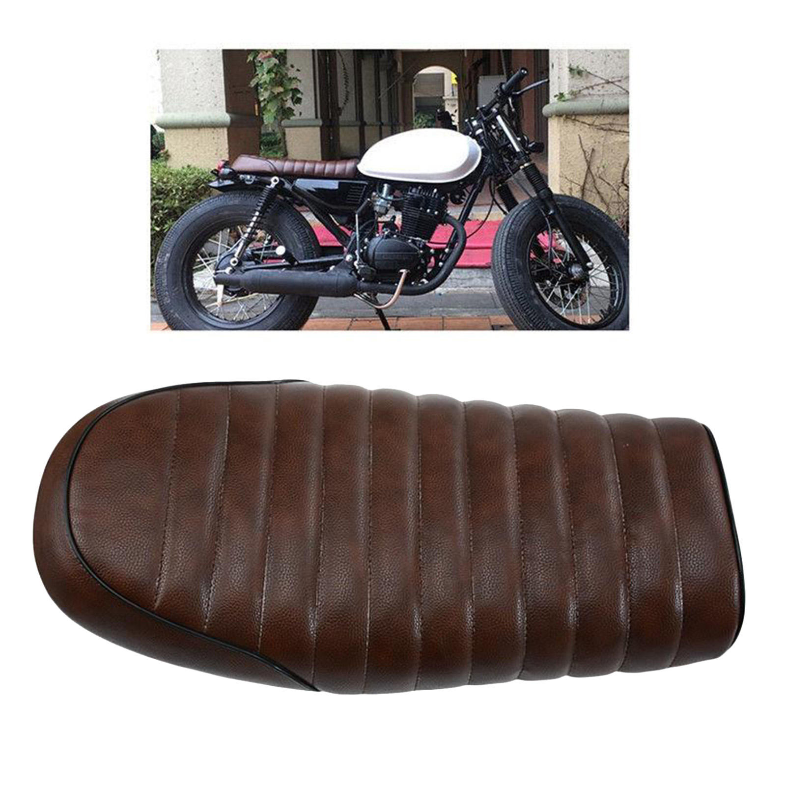Universal Motorcycle Cafe Racer Seat Custom Flat Seat Cushion for SUZUKI GS GSX X6 TU Series