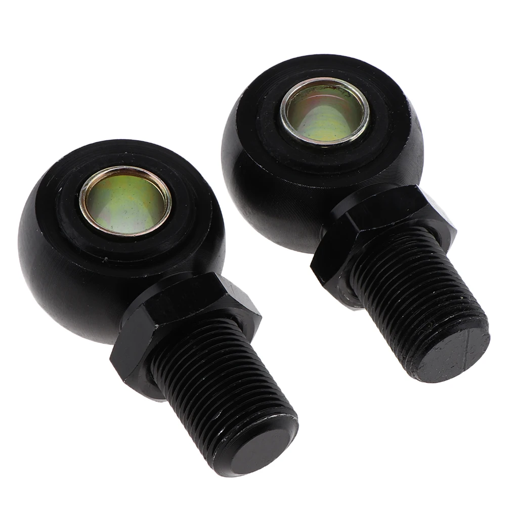 2pcs Custom Motorcycle Shock Absorber Rear  Round Eye Adapters 12mm Black