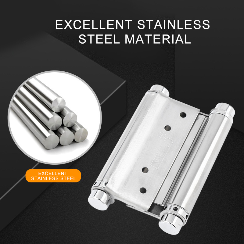 Description Picture 5 of itemStainless Steel Double Spring Hinge Cowboy Door Hinge Automatic Door Closing Bar Bi-directional Opening Hinge Fence Gate
