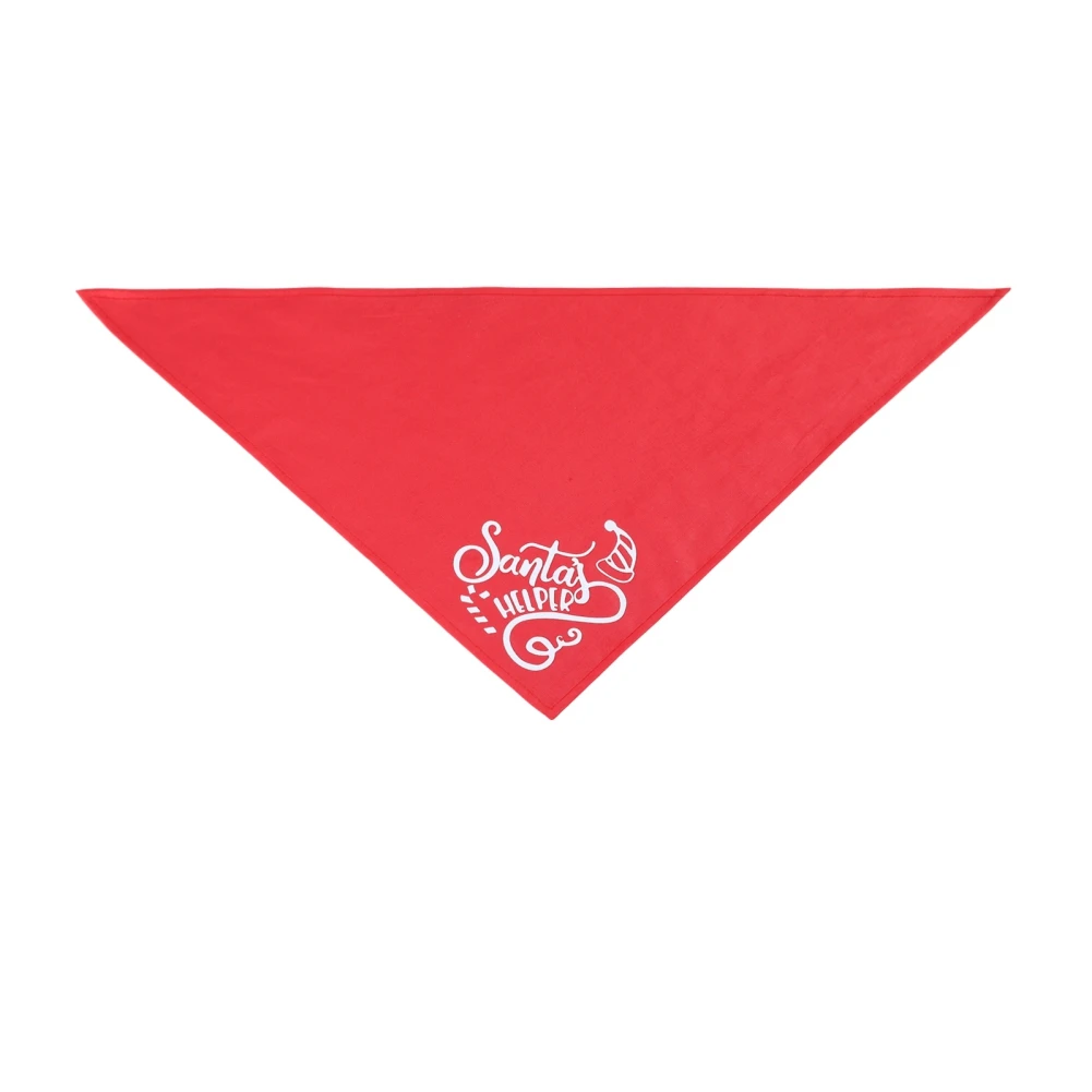 Una bandera triangular roja con un gráfico blanco. El gráfico parece ser una representación estilizada de una persona con un corazón sobre su cabeza, y el texto Santa está escrito en letra cursiva.