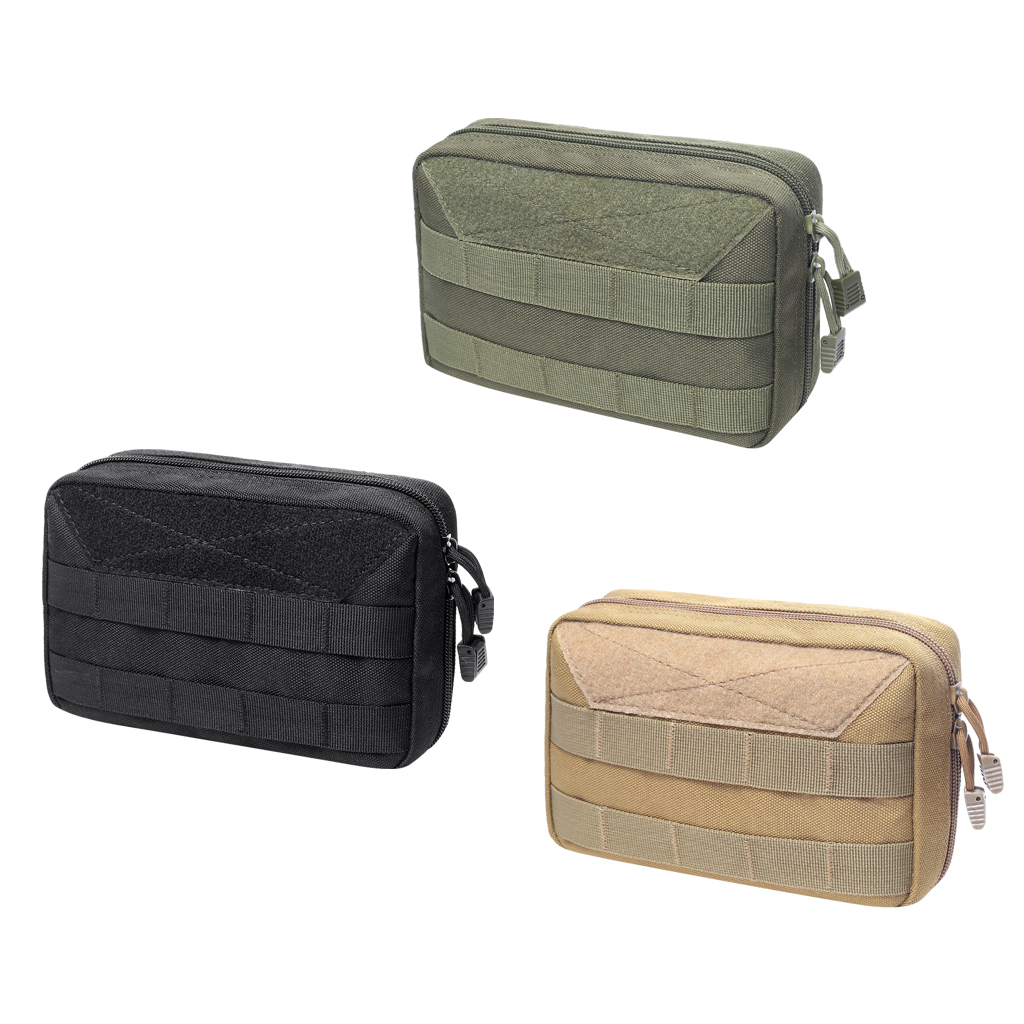 MOLLE Pouch Compact Horizontal Map Multi-purpose Waist Bags Small Utility Hunting Pouch Molle Bag
