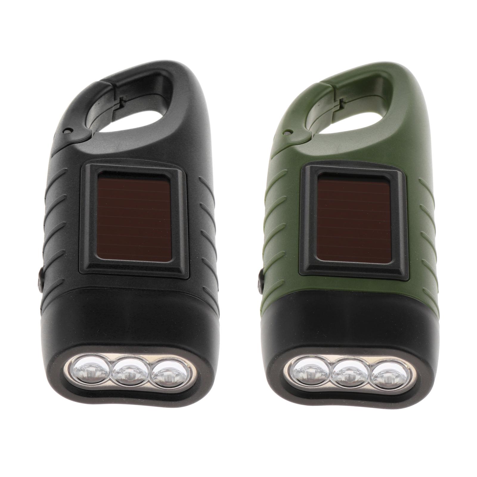 Handheld LED Torch Super Bright Hand Cranking Flashlight USB Rechargeable Work Light for Camping Hiking Backpack Outdoor Sports