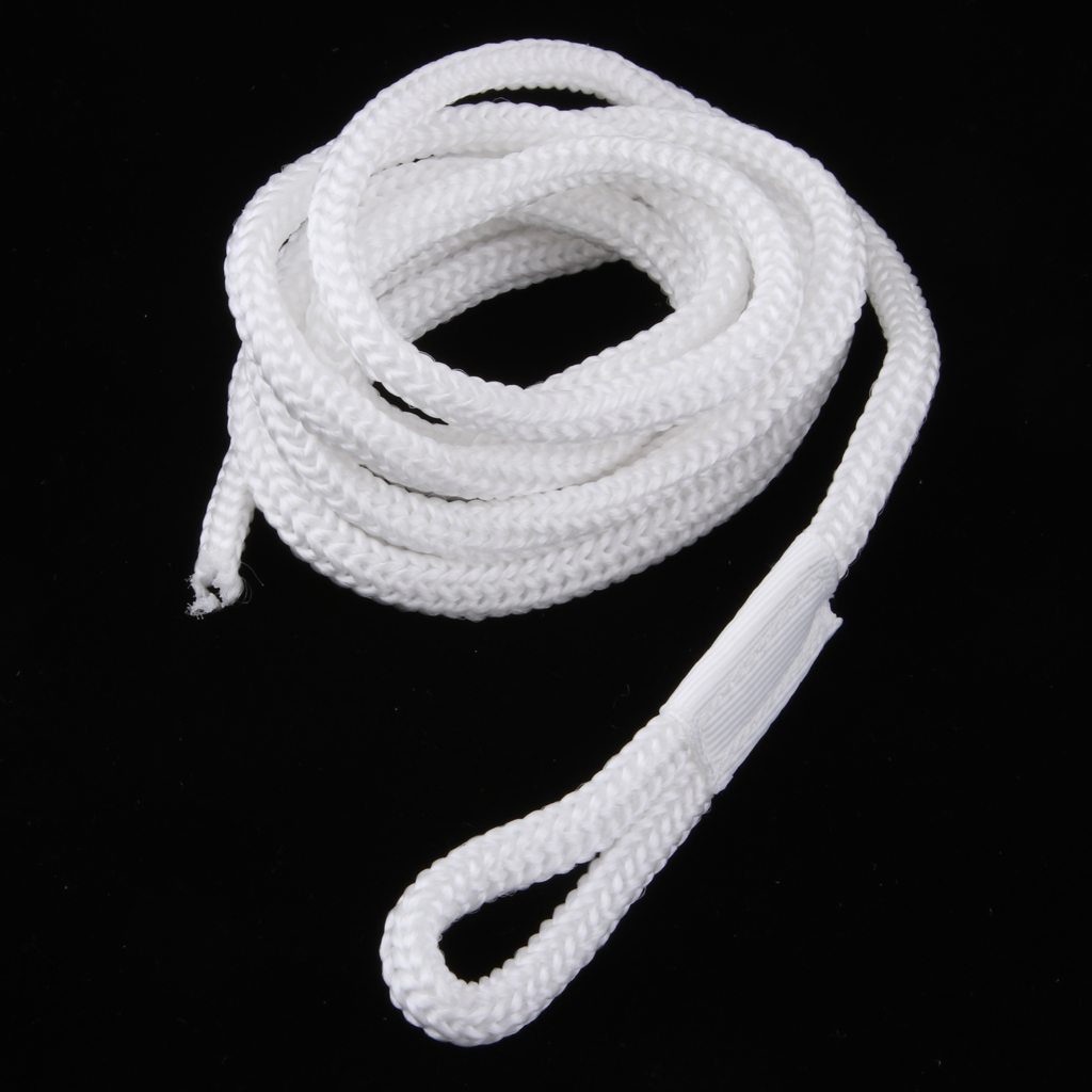 White Double Braid 1/4 INCH X 5 FT Boat BUMPER FENDER LINES Marine Docking Rope  Strength and Flexibility
