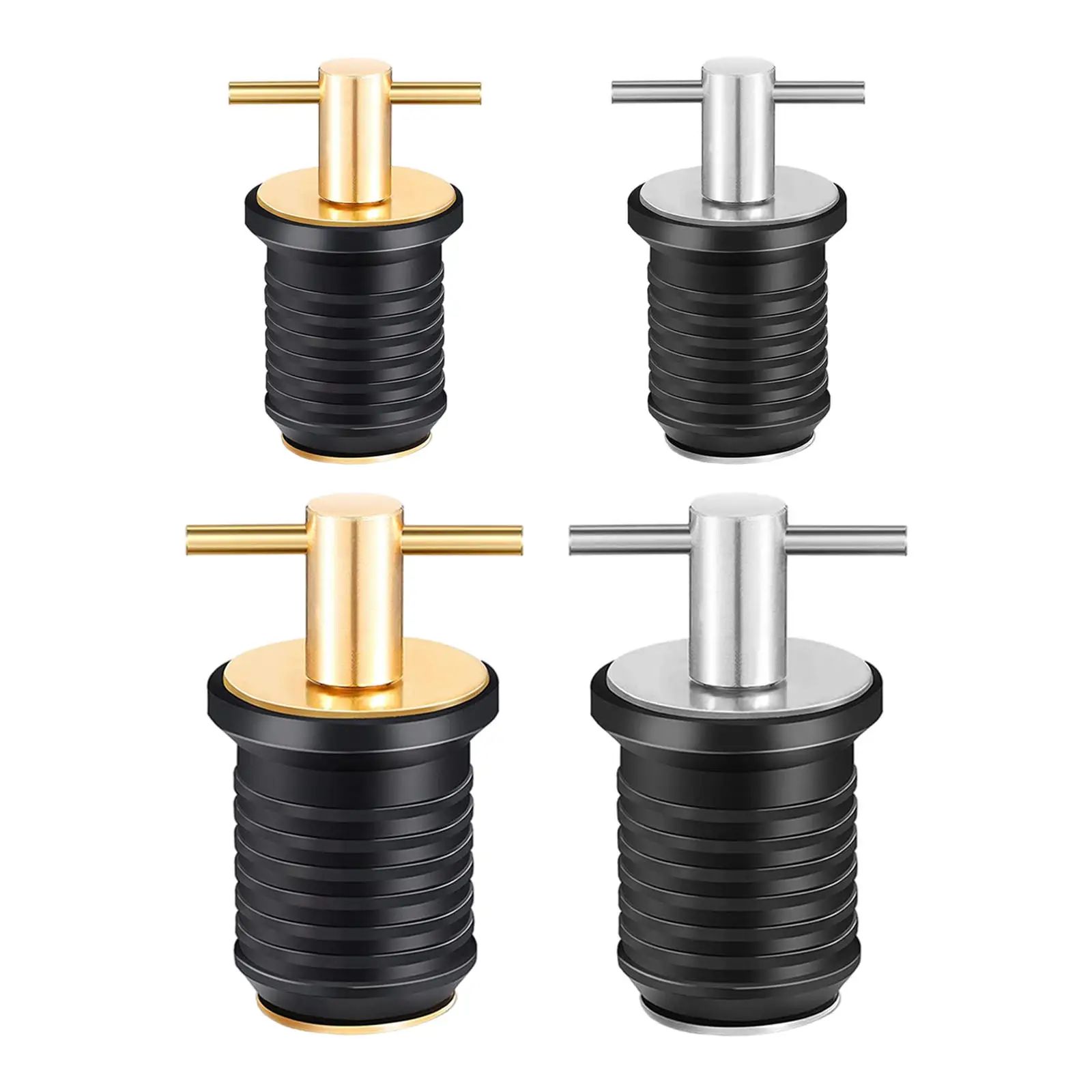 Boat Drain Plug 3/4` or 1-1/4` Adjustable Rubber Deck Drain Plug for 19mm 32mm Hole Speedboat Boating Canoe Water Sports