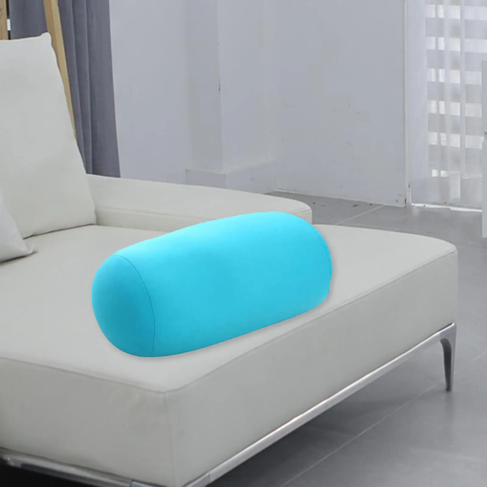 Soft Sleeping Bolster Pillow, Cylindrical Body Support Waist Neck Cushion, Yoga Massage Headrest for Travel Home Office