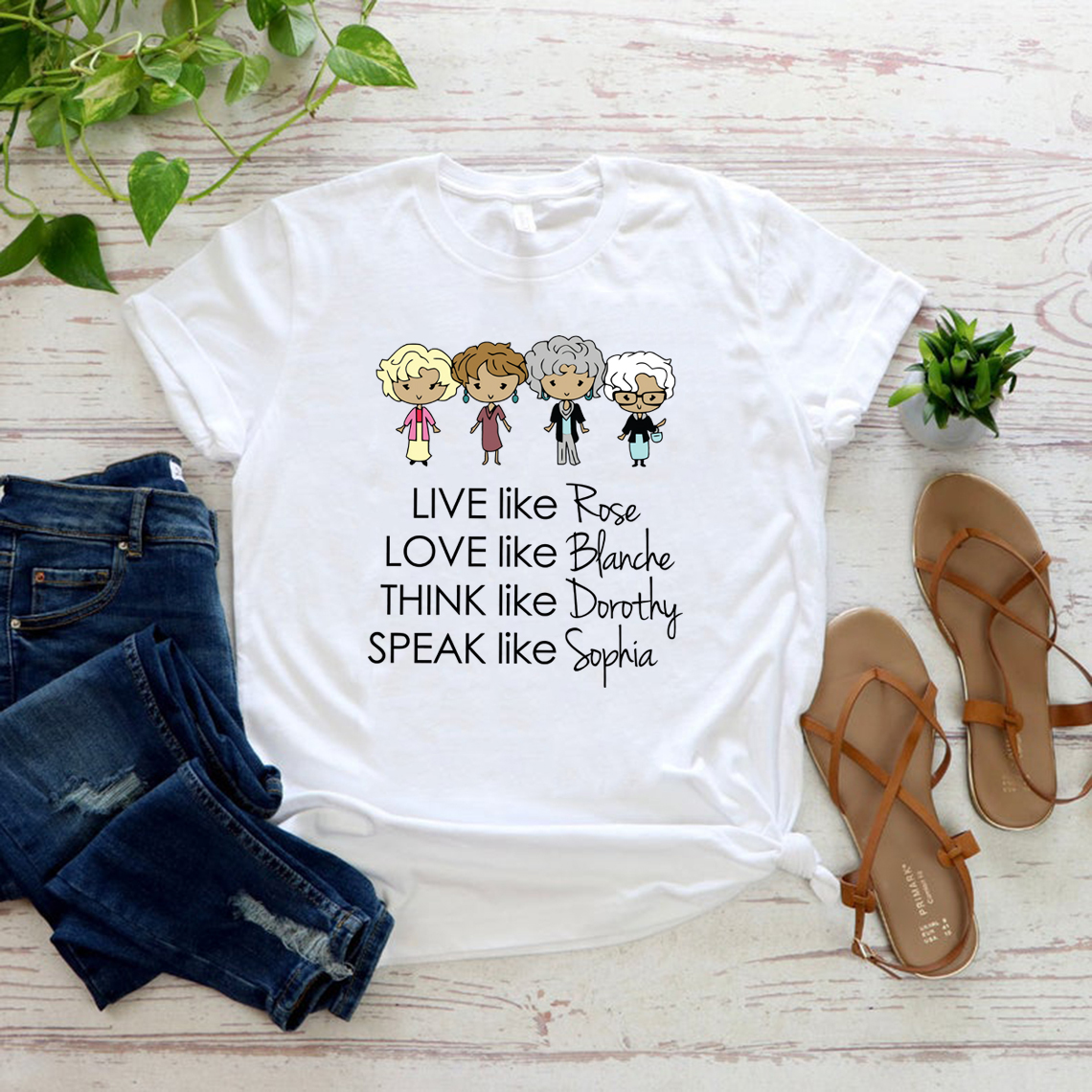Stay Golden Shirt Golden Girls T-Shirt Niedliche Cartoon-Grafik-T-Shirts Retro 80er-Jahre-TV-Shows Tops Sommer Lässige Kawaii Damenbekleidung – Detail 11