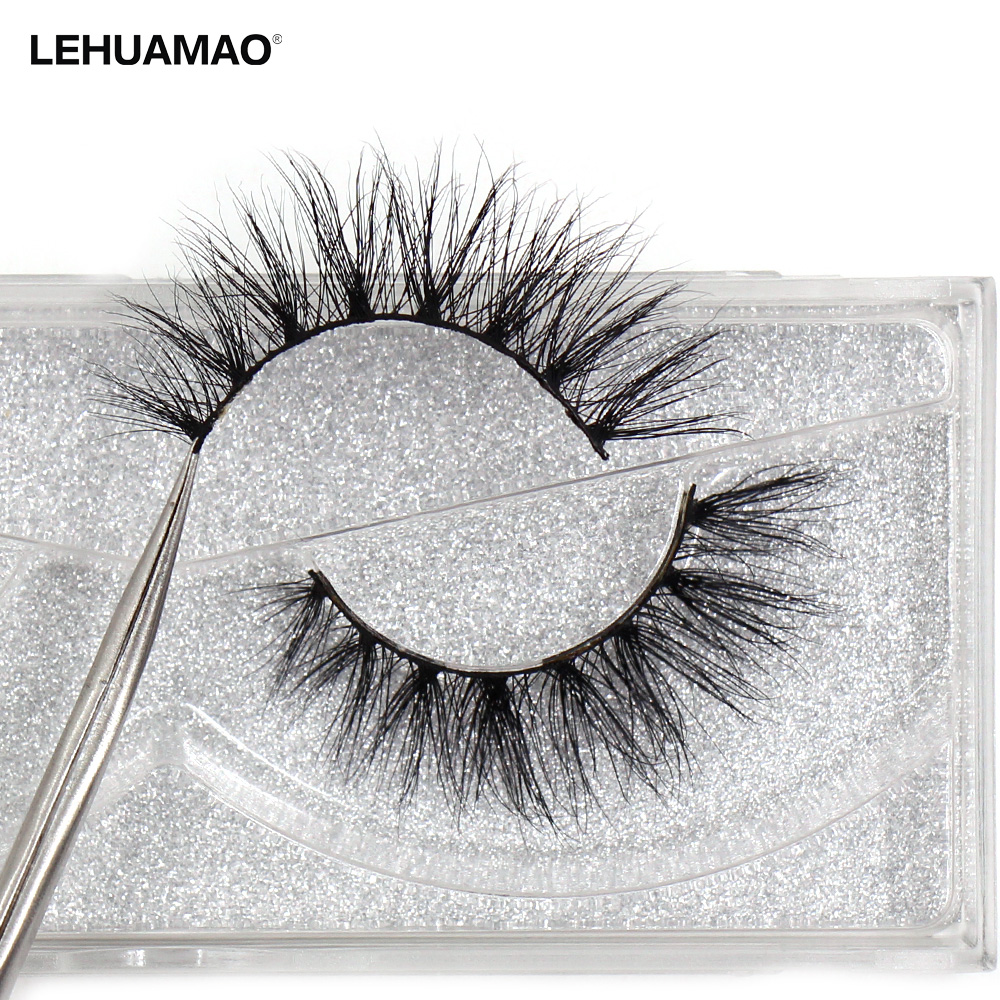 Best of LEHUAMAO Luxury 5D Mink Hair False Eyelashes Wispy Cross Natural Mink Lashes Extension Tools Makeup Handmade Mink Eyelashes A04 Reviews & Tips