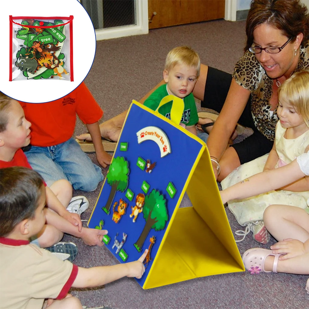 Craft Animal Felt Puzzle Education Teaching Learning Montessori Puzzles Jigsaw Imagination Felt Activity Toys