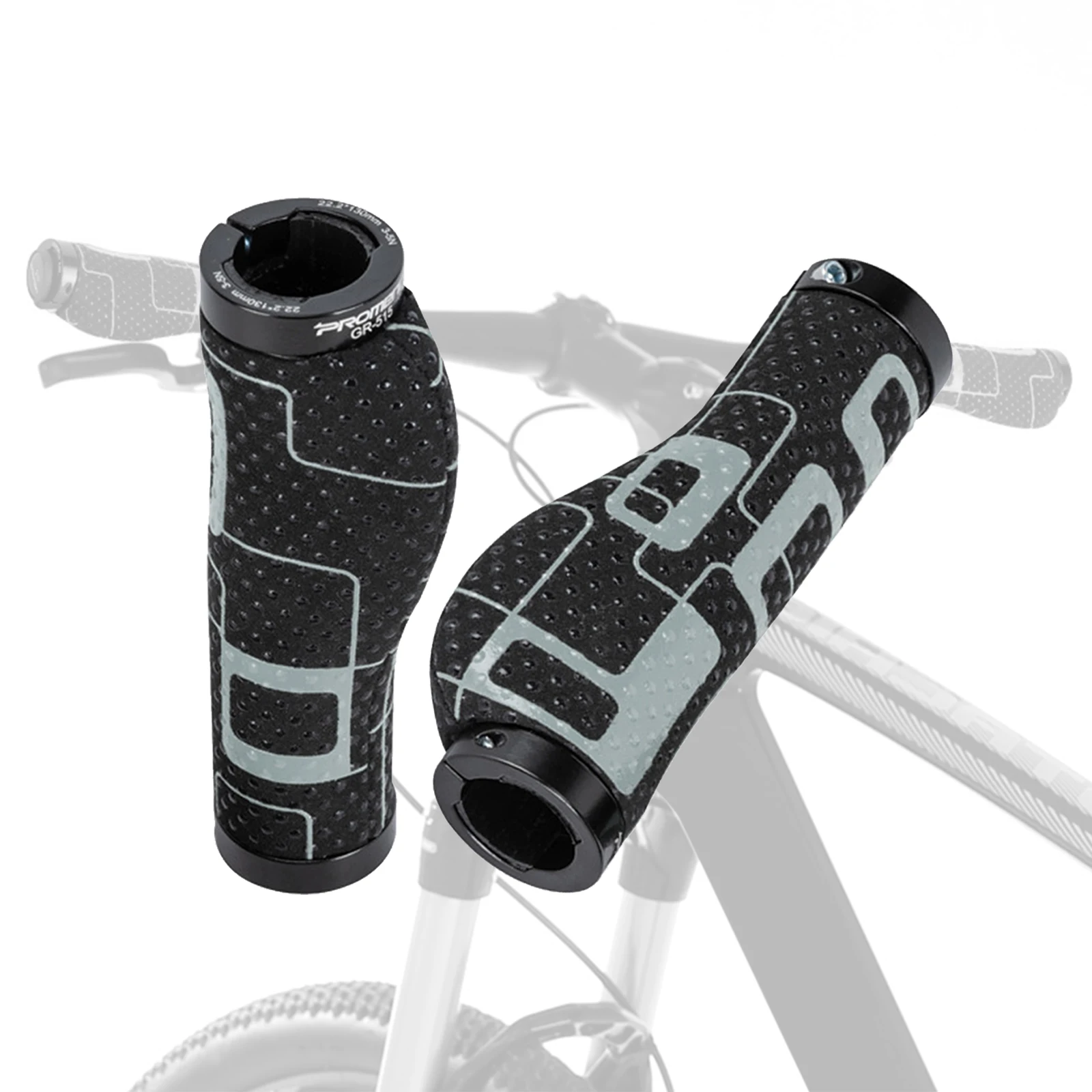 1 pair of silicone non-slip bicycle handles Comfortable handlebars are specially designed for mountain bicycle riding