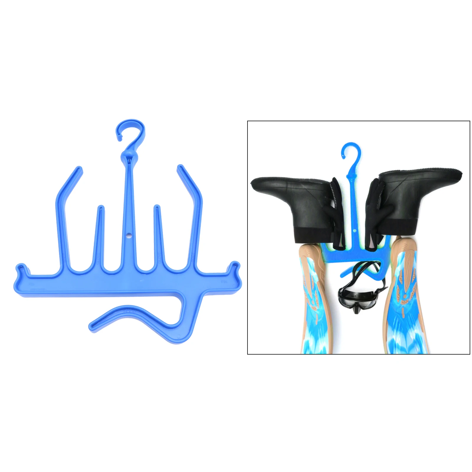 Rotatable Diving Suit Hanger High Strength PP Snorkel Boots Gloves Draining Hanging Bracket Multi-Purpose Dive Gear Hangers