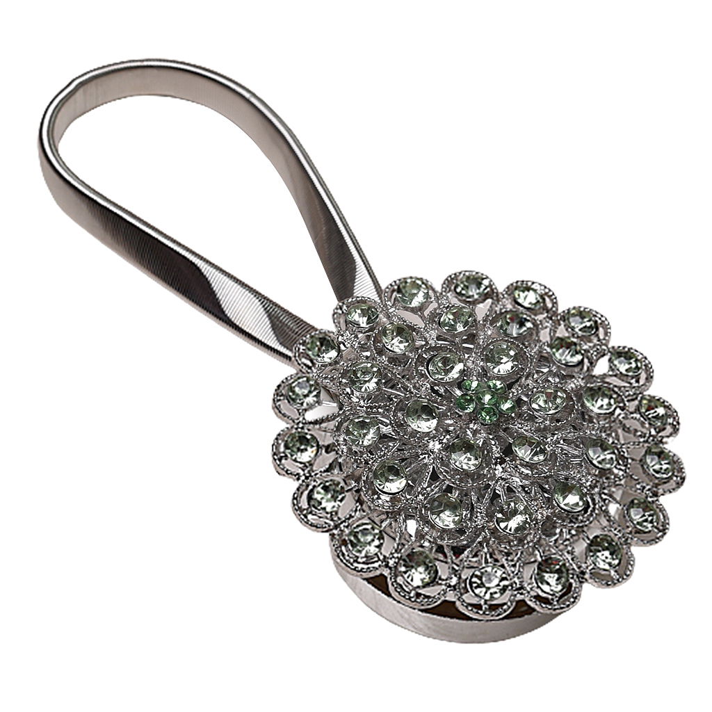  Curtain Tiebacks Clips Diamond Curtain Holdbacks With Stretchy Rope