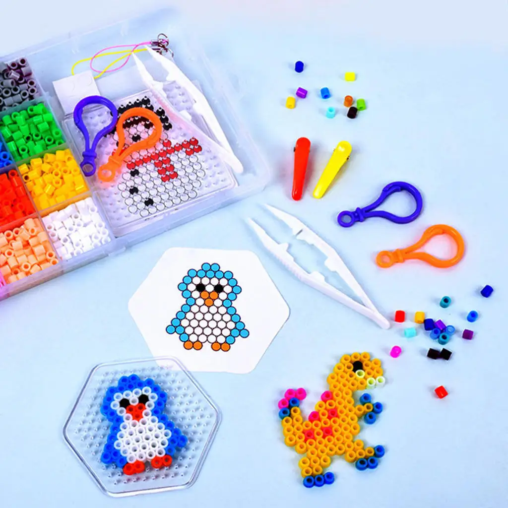 3600pcs DIY Educational Toys Kids Hama Beads Perler Beads 5MM Fancy Box Set 