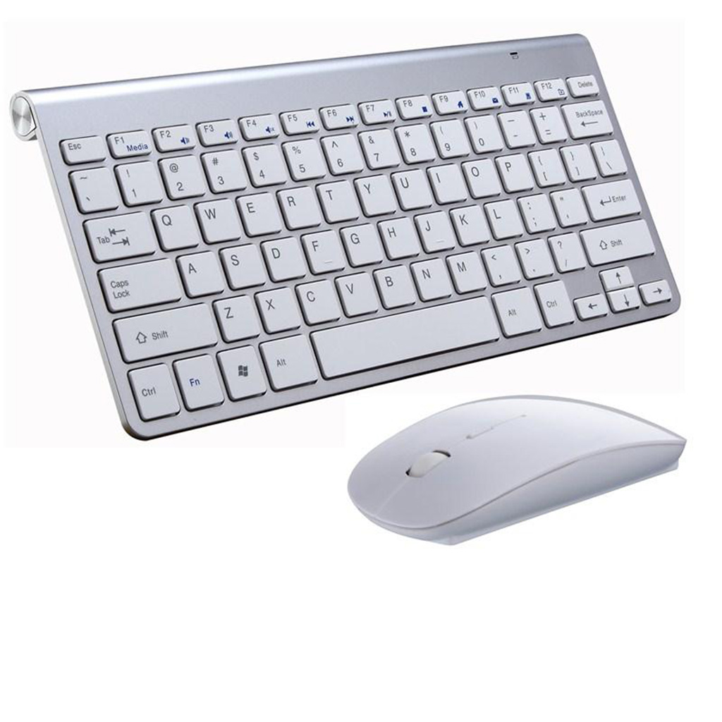 Quiet Wireless Keyboard & 1200DPI Mouse Combo for Windows PC Mac Computer