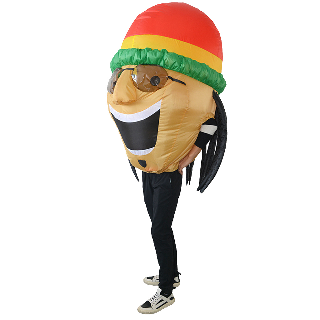 Inflatable Halloween Party Costumes Funny Jamaican Cosplay Costumes