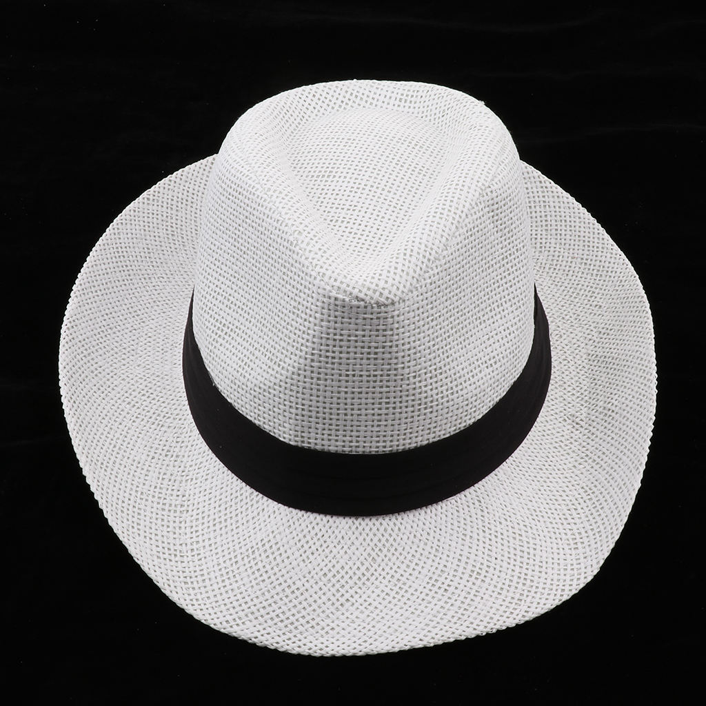 Straw Beach Sun Hat Classic Panama Hat Summer Cool Sun Protection Soft Hat