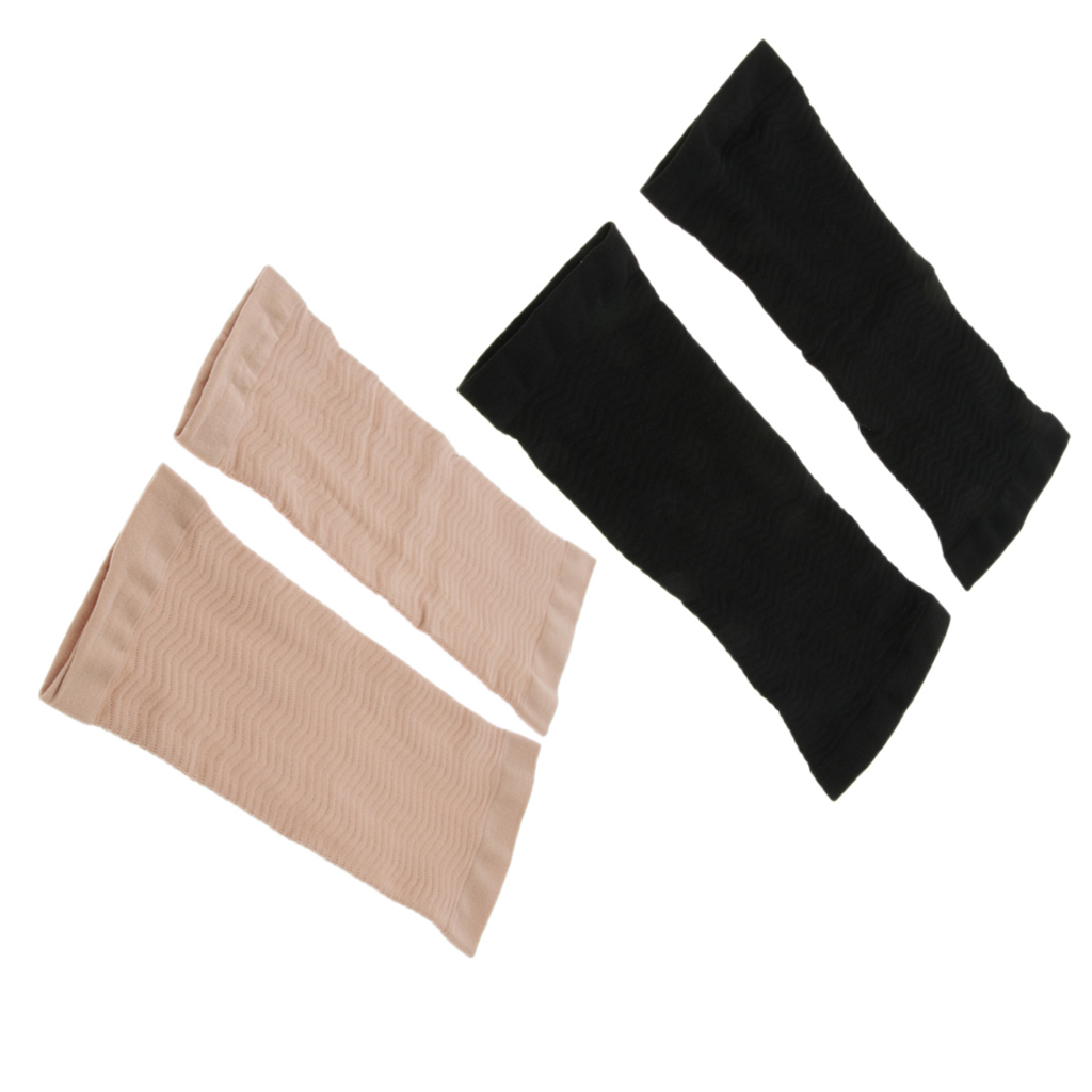 2 Pairs of Arm Shaper Sleeves for Fat Loss, Upper Arm Wrap Bands - Fat Buster