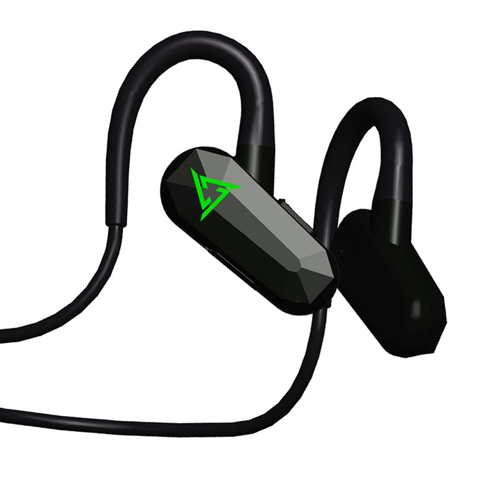 Bone Conduction Earphones Bluetooth 5.0 IPX5 Waterproof Bass Lightweight Stereo Sports Headset for Gaming Jogging Bicycling Home
