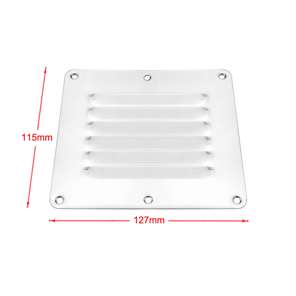 Marine Boat Square Air Vent Louver Grille Cover Adjustable Exhaust Vent stainless steel Ventilation Louvered Ventilator Grill