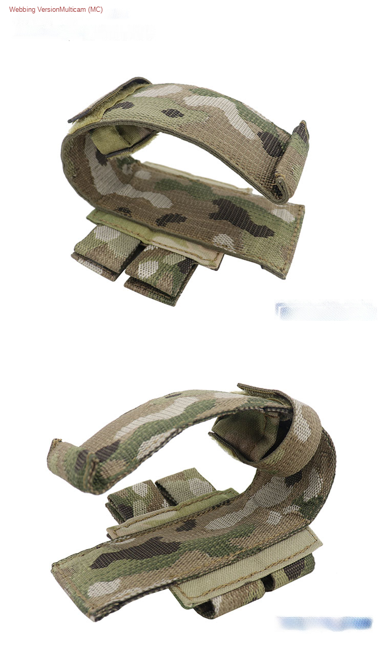 Fester Gurthalter Taktischer Verband Molle-Haltegurt Inklusive Geflochtene & Klettverschluss-Version Werkzeugring Outdoor Kampf Jagd – Detail 4