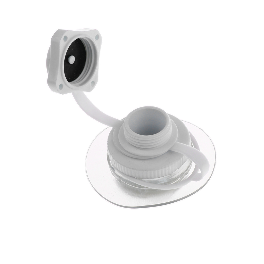 Plastic Air Valve Caps with Base for Inflatable Kayak Rubber Boat Canoe Pool Raft Dinghy Tender