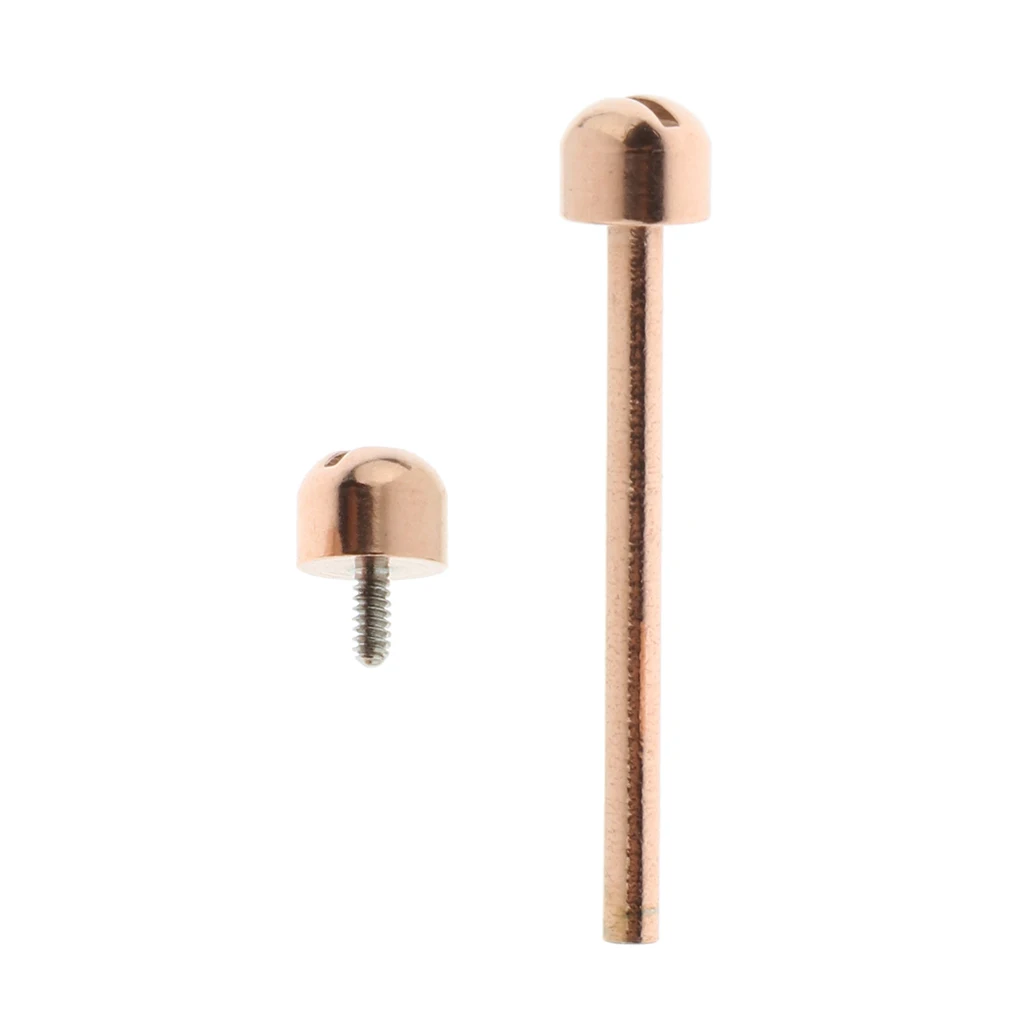 1 Piece Watch Screw Tube Screw Connecting Rose Gold w/Beautiful Design 18mm/20mm/22mm Inner Diameter