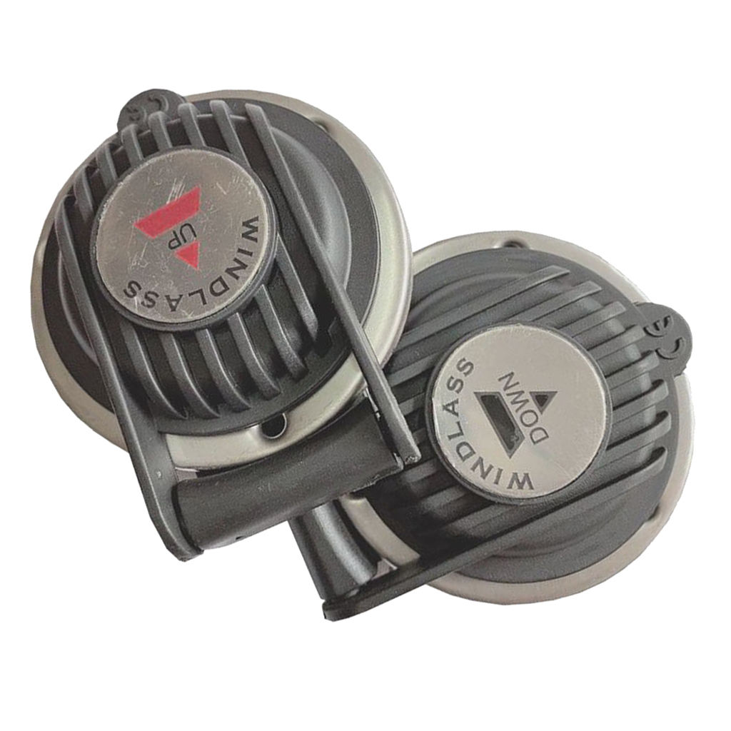5A 12/24V Marine Boat Heavy Duty Covered Windlass Foot Compact Switch 75mm Dia.
