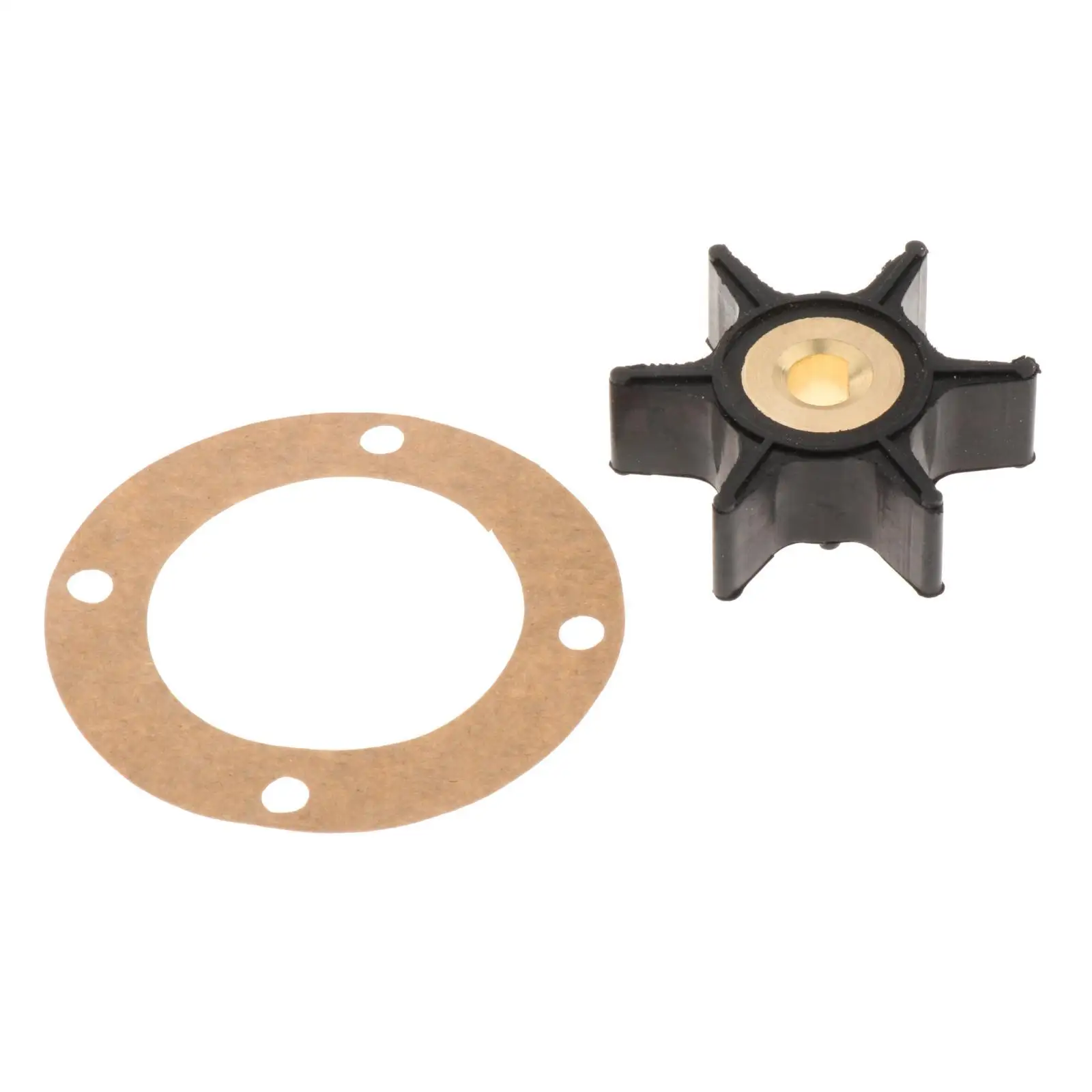 2 Pieces Impeller and 4-Hole Gasket Kit Plastic Replacement Fits for Onan 131-0386 170-3172 131-0257 Water Pump Mcck 4.0 kW