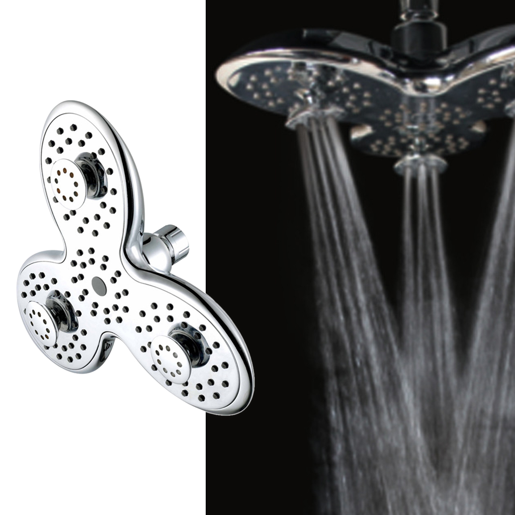 Modern ABS Petal Rainfall Shower Head With High Pressure And Easy Toolless