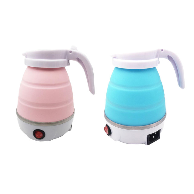 Small Electric Kettle Stainless Steel, 0.6L Portable Travel Kettle